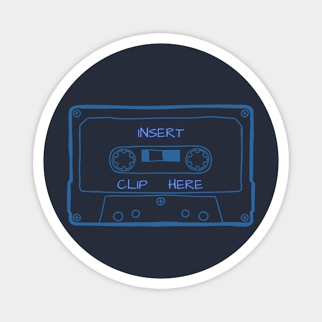 Insert Clip Here v3 Magnet by boombox music talk